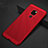 Funda Dura Plastico Rigida Carcasa Perforada W01 para Huawei Mate 20 X 5G Rojo