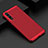 Funda Dura Plastico Rigida Carcasa Perforada W01 para Samsung Galaxy A70 Rojo