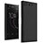 Funda Dura Plastico Rigida Fino Arenisca para Sony Xperia XZ1 Compact Negro