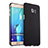 Funda Dura Plastico Rigida Fino Arenisca R03 para Samsung Galaxy S6 Edge+ Plus SM-G928F Negro