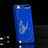 Funda Dura Plastico Rigida Mariposa para Apple iPod Touch 5 Azul