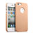 Funda Dura Plastico Rigida Mate con Agujero para Apple iPhone 5S Oro