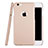 Funda Dura Plastico Rigida Mate con Agujero para Apple iPhone 6S Plus Oro Rosa