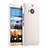 Funda Dura Plastico Rigida Mate para HTC One M9 Plus Blanco