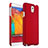 Funda Dura Plastico Rigida Mate para Samsung Galaxy Note 3 N9000 Rojo