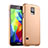 Funda Dura Plastico Rigida Mate para Samsung Galaxy S5 G900F G903F Oro