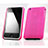 Funda Dura Plastico Rigida Perforada para Apple iPhone 3G 3GS Rosa Roja