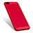 Funda Dura Plastico Rigida Perforada W01 para Apple iPhone 8 Plus Rojo