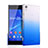 Funda Dura Plastico Rigida Transparente Gradient para Sony Xperia Z2 Azul