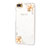Funda Dura Rigida Lujo Diamante Brillante Flores para Huawei Honor 4X Blanco