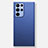 Funda Dura Ultrafina Carcasa Transparente Mate H02 para Samsung Galaxy S21 Ultra 5G Azul