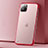 Funda Dura Ultrafina Carcasa Transparente Mate U01 para Apple iPhone 11 Pro Rojo