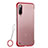 Funda Dura Ultrafina Carcasa Transparente Mate U01 para Xiaomi Mi 9 Rojo