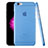 Funda Dura Ultrafina Transparente Mate para Apple iPhone 6 Azul