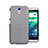 Funda Dura Ultrafina Transparente Mate para HTC Desire 620 Gris