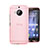 Funda Dura Ultrafina Transparente Mate para HTC One M9 Plus Rosa