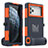 Funda Impermeable Bumper Silicona y Plastico Waterproof Carcasa 360 Grados Cover para Apple iPhone 7 Plus Naranja
