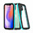 Funda Impermeable Bumper Silicona y Plastico Waterproof Carcasa 360 Grados para Apple iPhone 12 Cian