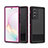 Funda Impermeable Bumper Silicona y Plastico Waterproof Carcasa 360 Grados para Samsung Galaxy Note 20 Ultra 5G Rosa Roja