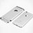 Funda Lujo A01 Marco de Aluminio para Apple iPhone 6S Plus Plata