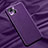 Funda Lujo Cuero Carcasa A01 para Apple iPhone 13 Morado