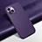 Funda Lujo Cuero Carcasa A02 para Apple iPhone 14 Plus Morado