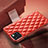 Funda Lujo Cuero Carcasa A07 para Apple iPhone 14 Rojo