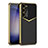 Funda Lujo Cuero Carcasa AC4 para Samsung Galaxy S22 5G Gris Oscuro