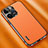 Funda Lujo Cuero Carcasa AT2 para Apple iPhone 13 Pro Naranja