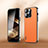 Funda Lujo Cuero Carcasa AT6 para Apple iPhone 14 Pro Max Naranja