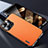 Funda Lujo Cuero Carcasa AT7 para Apple iPhone 13 Pro Max Naranja