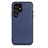 Funda Lujo Cuero Carcasa B01H para Samsung Galaxy S21 Ultra 5G Azul