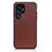 Funda Lujo Cuero Carcasa B01H para Samsung Galaxy S21 Ultra 5G Marron