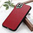 Funda Lujo Cuero Carcasa B02H para Samsung Galaxy M33 5G Rojo