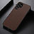 Funda Lujo Cuero Carcasa B02H para Samsung Galaxy S25 Ultra 5G Marron
