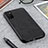 Funda Lujo Cuero Carcasa B03H para Samsung Galaxy A02s Negro