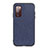 Funda Lujo Cuero Carcasa B03H para Samsung Galaxy S20 Lite 5G Azul
