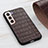Funda Lujo Cuero Carcasa B04H para Samsung Galaxy S25 5G Marron