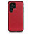 Funda Lujo Cuero Carcasa B05H para Samsung Galaxy S21 Ultra 5G Rojo