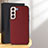 Funda Lujo Cuero Carcasa B07H para Samsung Galaxy S25 Plus 5G Rojo