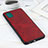 Funda Lujo Cuero Carcasa B08H para Samsung Galaxy F42 5G Rojo