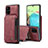 Funda Lujo Cuero Carcasa C01S para Samsung Galaxy A71 5G Rojo