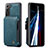 Funda Lujo Cuero Carcasa C01S para Samsung Galaxy S22 5G Azul