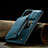 Funda Lujo Cuero Carcasa C02S para Samsung Galaxy S22 Ultra 5G Azul