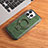 Funda Lujo Cuero Carcasa con Mag-Safe Magnetic JD1 para Apple iPhone 16 Pro Max Verde