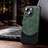 Funda Lujo Cuero Carcasa con Mag-Safe Magnetic LD4 para Apple iPhone 14 Plus Verde