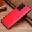 Funda Lujo Cuero Carcasa DL1 para Oppo K9 5G Rojo