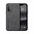 Funda Lujo Cuero Carcasa DY1 para Oppo F19 Pro+ Plus 5G Negro