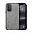 Funda Lujo Cuero Carcasa DY1 para Oppo K9 5G Gris