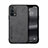 Funda Lujo Cuero Carcasa DY1 para Oppo K9 5G Negro